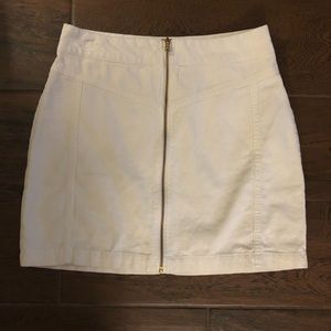 Corduroy Zipper Skirt